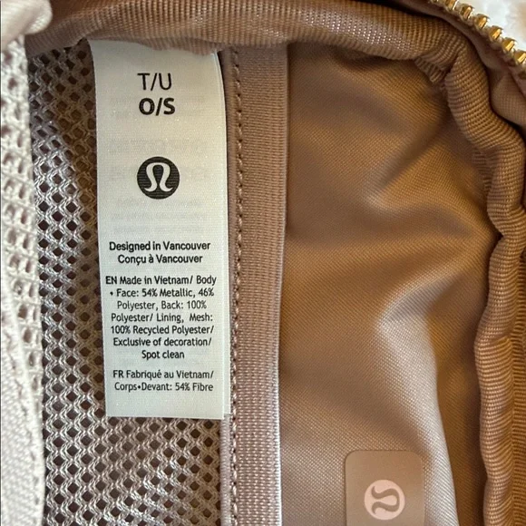 🆕 LULULEMON Everywhere Belt Bag 1L Glitter Pink Champagne/Muse/Gold NWT - Picture 13 of 17